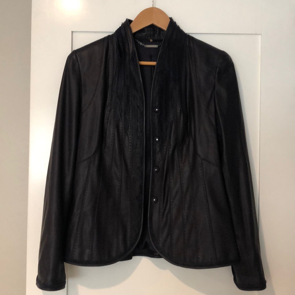 Elie Tahari Leather Jacket
